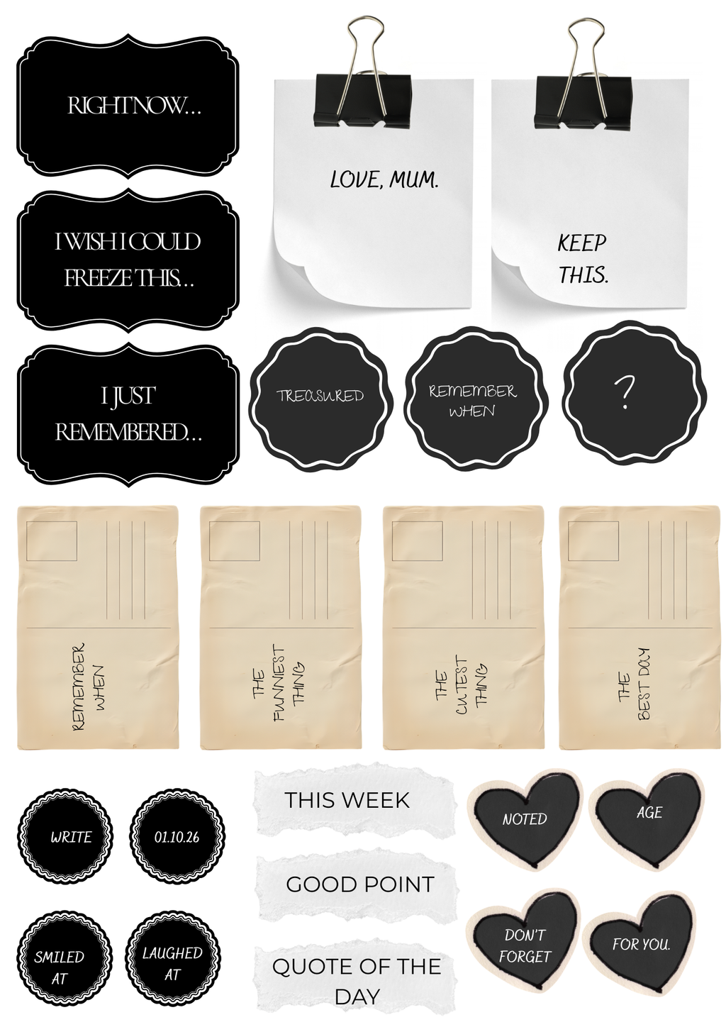 THE MEMORY KEEPER PACK No. 01 — THE LITTLE THINGS